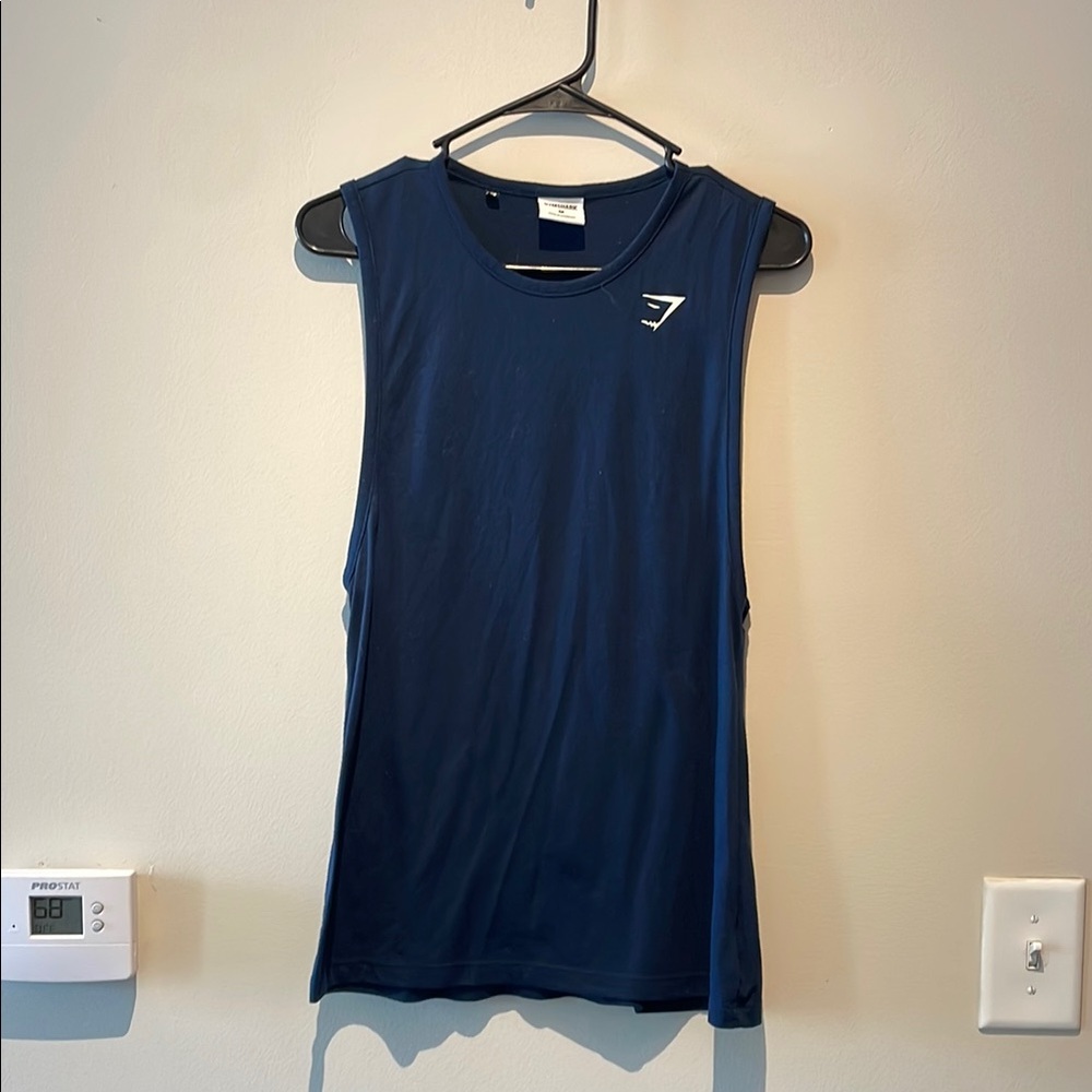 Gymshark Women's Navy Sleeveless Top